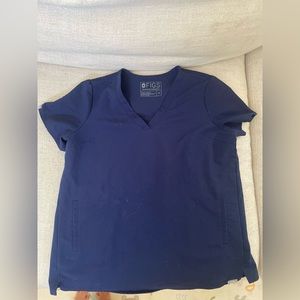 FIGS MATERNITY Navy Blue Scrub Top Size XS.